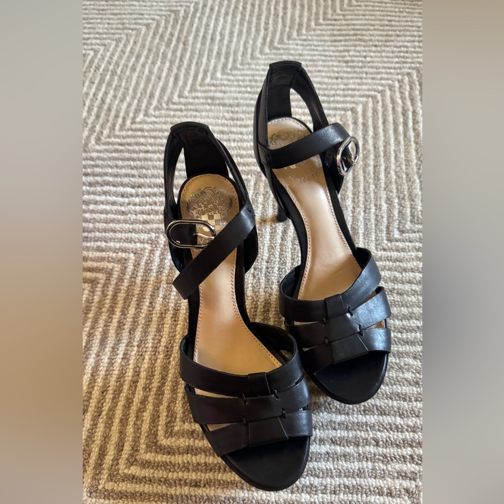 Vince Camuto Black Strappy Heels